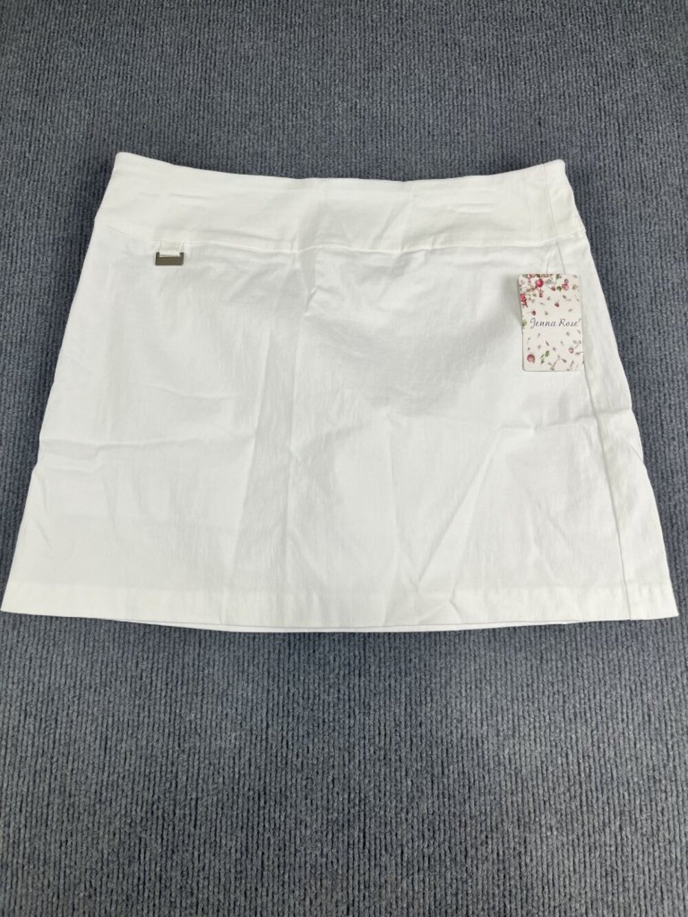 Jenna Rose White Skort Built-In Shorts Womens PL NWT